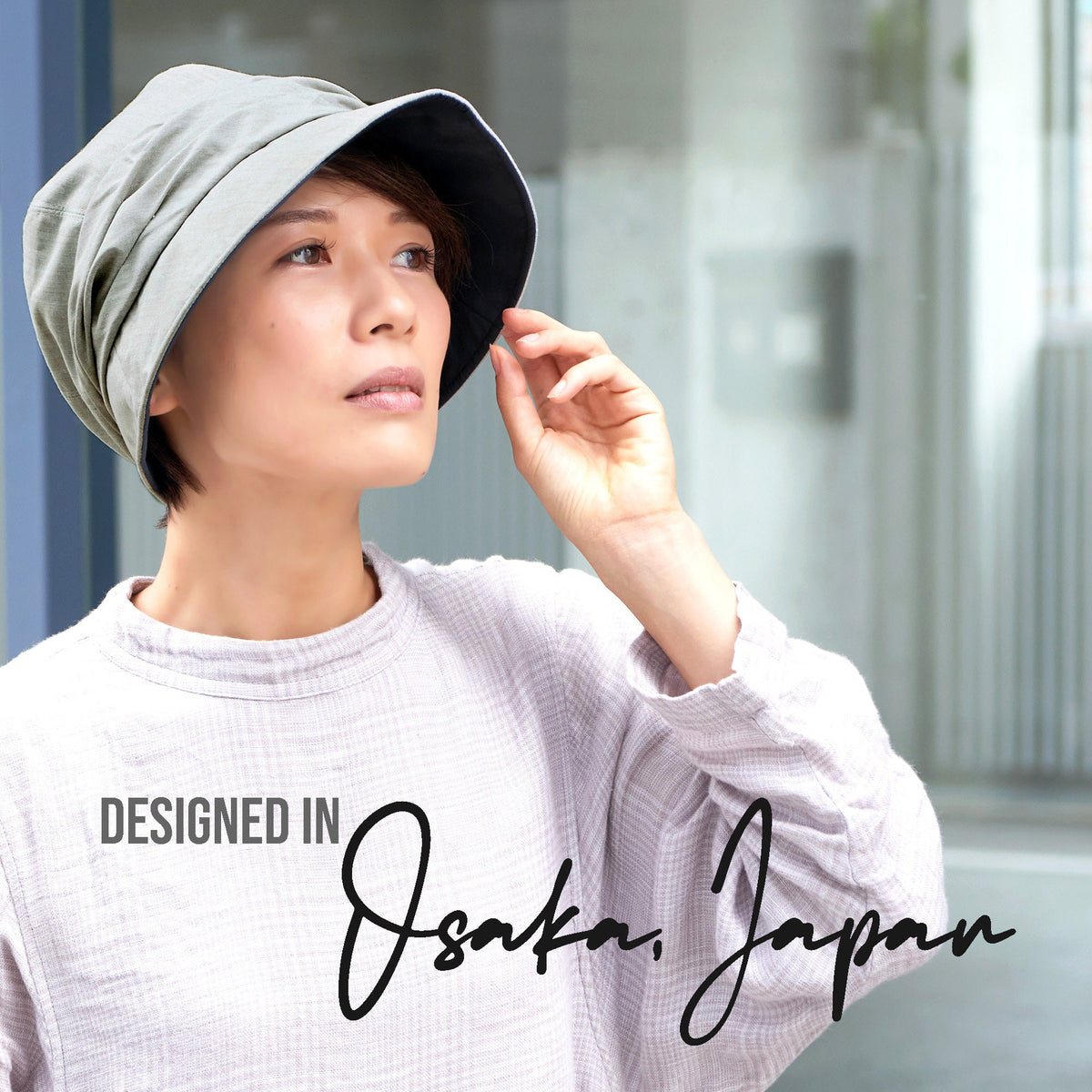 Chemo Headwear Organic Cotton Lined Newsboy Cap, Cloche Hat Women, Wide Brim Sun Hat