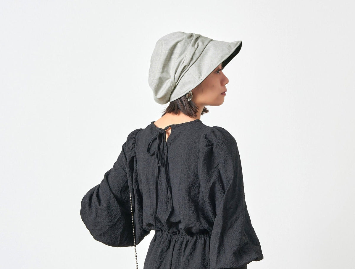 Chemo Headwear Organic Cotton Lined Newsboy Cap, Cloche Hat Women, Wide Brim Sun Hat