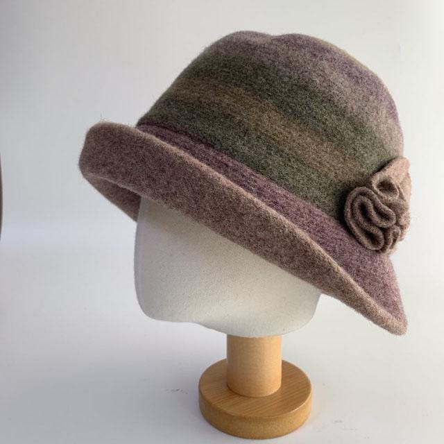 Wool Winter Bucket Hat: Foldable Travel Hat with Adjustable Strap