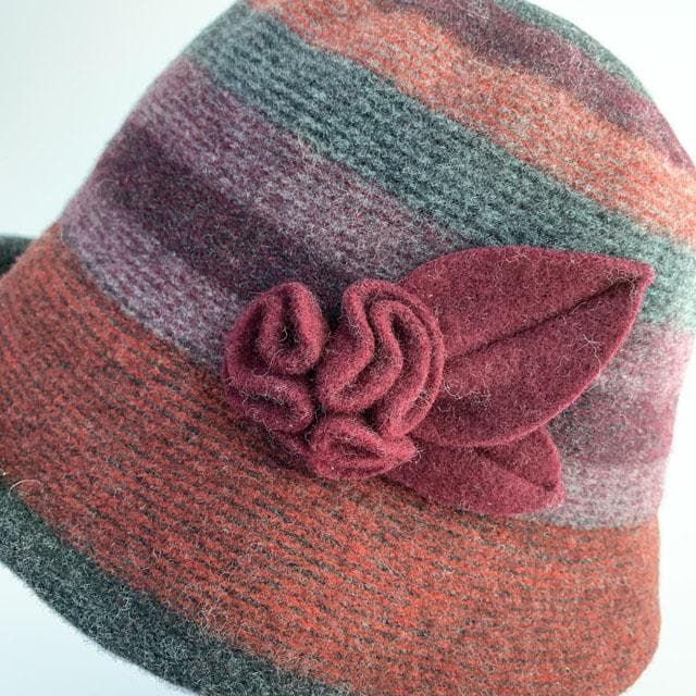 Wool Winter Bucket Hat: Foldable Travel Hat with Adjustable Strap