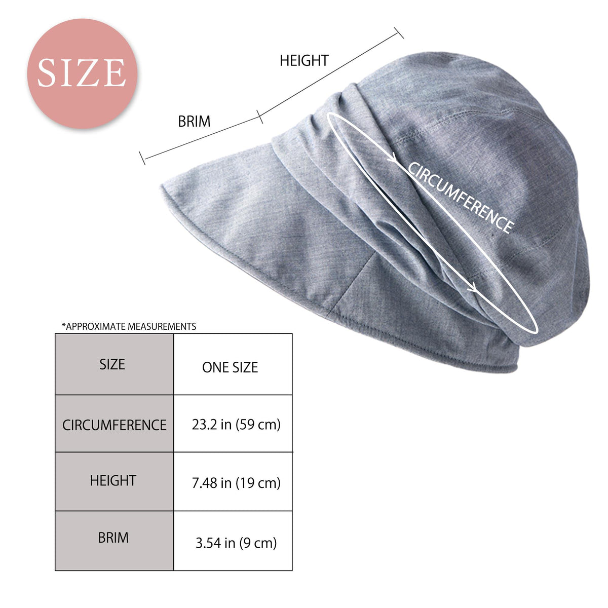 Chemo Headwear Organic Cotton Lined Newsboy Cap, Cloche Hat Women, Wide Brim Sun Hat