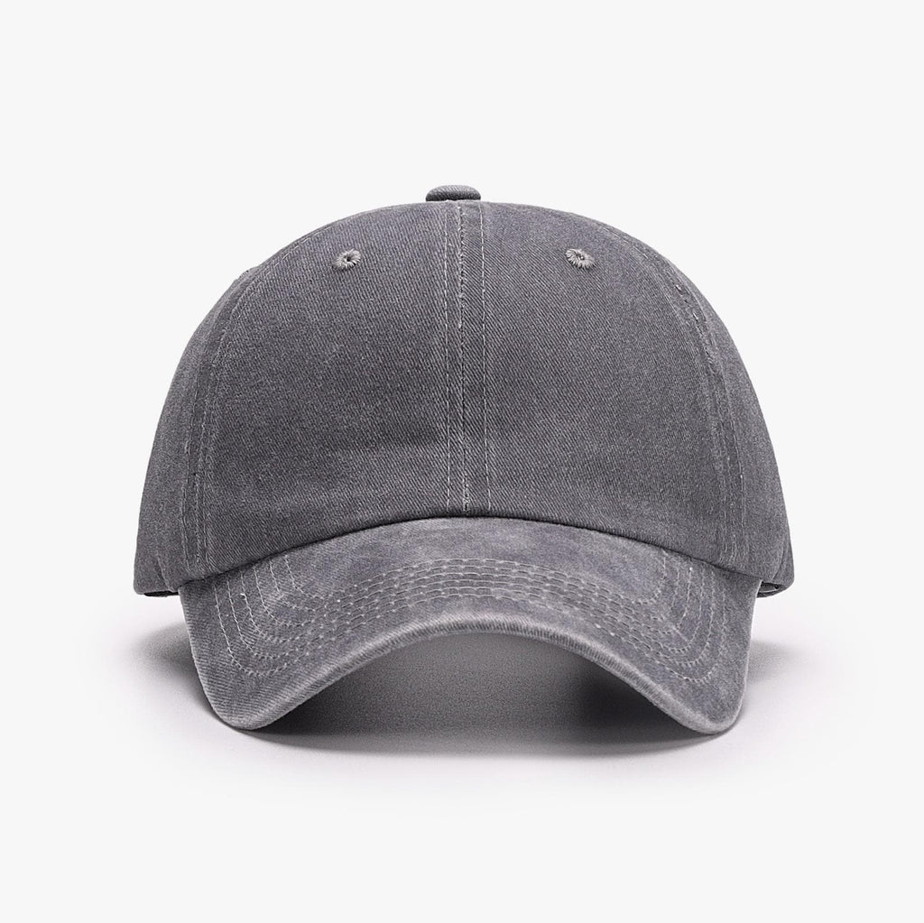 Embroidered Autumn Leaves Baseball Hat, Fall Washed Hat, Cotton Blend Cap