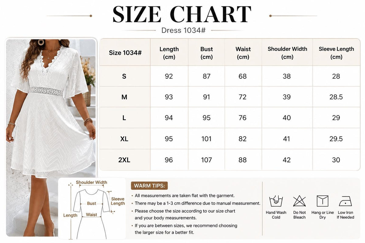 Women's Cotton Lace Mini Dress, V Neck Summer Dress, Short Sleeve Boho Dress, Casual Party Dress, Mother of the Bride Dresses