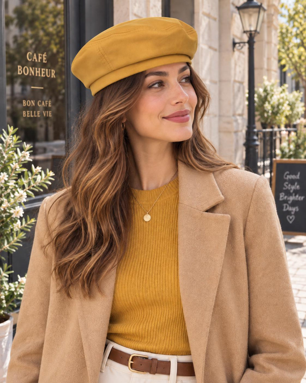Womens Cotton Beret Hat Solid Color Octagonal Painter Cap Autumn Winter